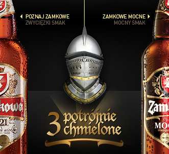 Zamkowe3 beer dark knight layout webdesign