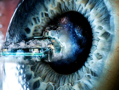 the eye of the future car design illustration