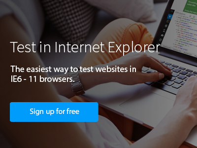 Tablet version of IE marketing page redesign