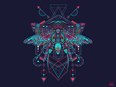 Mandala Insect sacred geometric