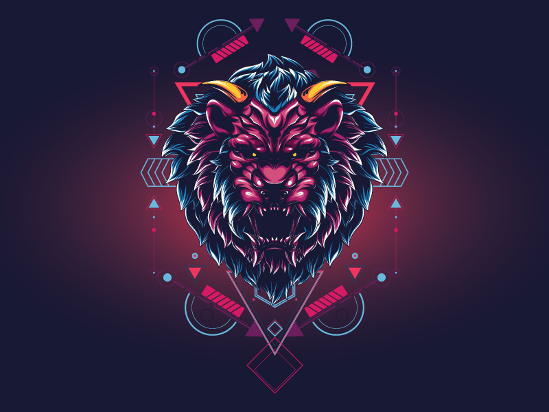 Mythical Lion by Secondsyndicate Studio on Dribbble