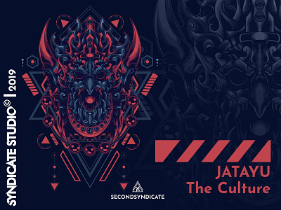 Jatayu The Culture sacred geometry animal bali branding culture devil face geometric illustration indonesia jatayu logo modern myth ornament poster sacred geometry t shirt tattoo vector wild