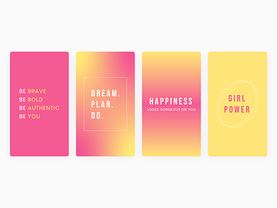 Gradient Instagram Quotes graphic design ui