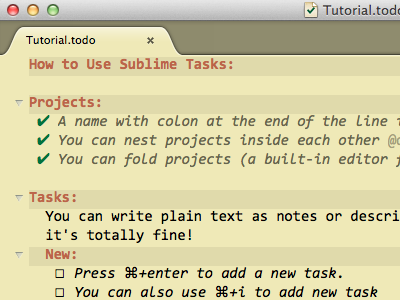 PlainTasks ― opinionated todo-list plugin sublime text sublimetasks todo