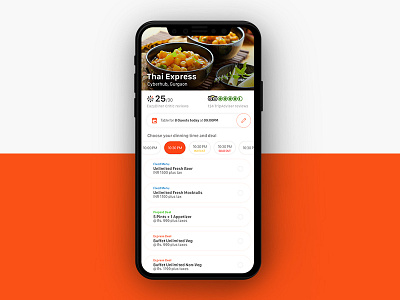 Iphonex app design details screen restaurant app design restaurant design restaurant details