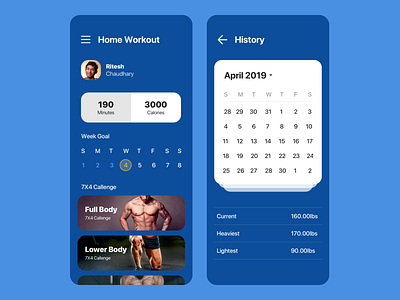 Exercise App Screen