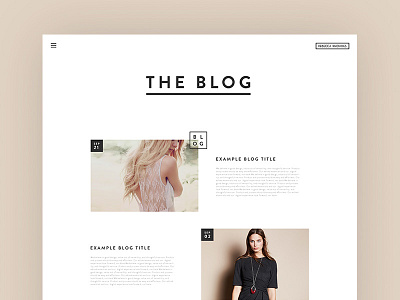 Fashion Label - Blog by Oli Harris on Dribbble