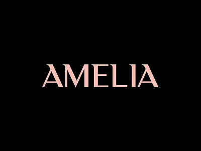 Amelia - Hairdresser / Art Director amelia art direction black brand branding brandmark hairdresser logo logotype pink type typography