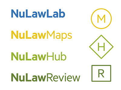 NuLawLab Branding branding color geometry icon logo metric