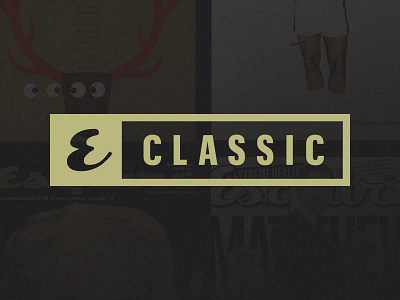 Esquire Classic Logo esquire gold layout logo magazine typography