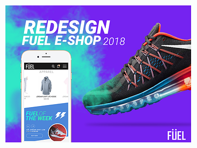 Redesign Fuel e-shop | 2018 accessories clothes e shop fuel.com.gr redesign shoes sneakers ui ux web design
