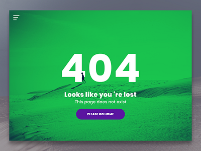 Daily UI #008 404 page