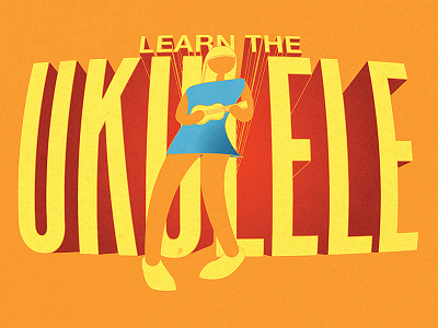 Ukulele Class Poster illustration