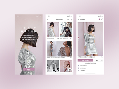 Clothing App | Mobile app concept