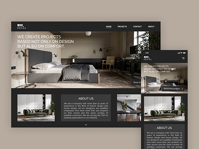 Web UI Concept | Interior Design Website