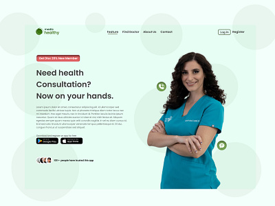 Landing Page Telemedicine landing page telemedicine ui website