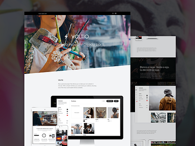 VOLTIO agency creative minimal onepage portfolio ui ux web web design