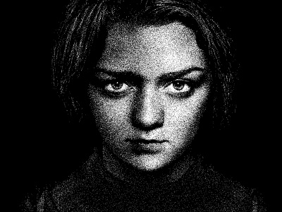 Arya Stark | illustration | Digital Art arya character child face gameofthrones girl got head illustration portrait stark sword