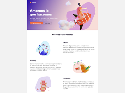 Landing Digital Agency design landing ui ux