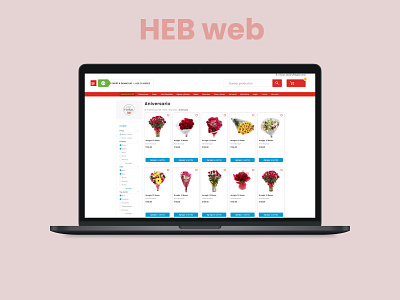 HEB web design ecommerce ui ux