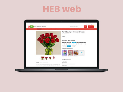 HEB web design ecommerce ui ux