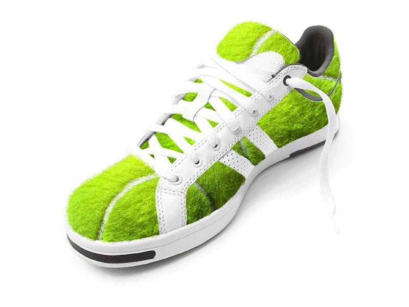 Tennis Ball Fur communication concept photo retouch
