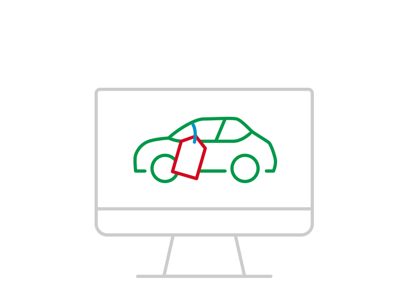 Icons and illustrations business tool for car shops crm icons illustration