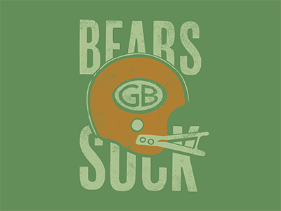 Bears Suck T-shirt design green bay sports t shirt