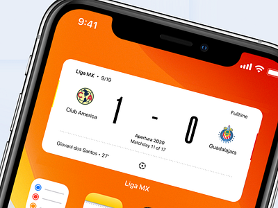 Soccer Score Widget 4