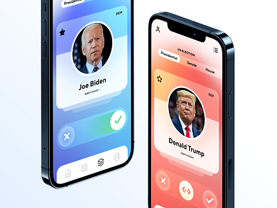What if voting was as simple as swiping 🤨 app apple branding design icon iphone iphone 12 pro patterns swipe tinder typography ui ux vote2020 votte