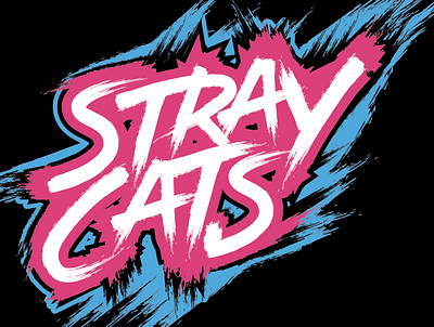 stray cats app branding design icon interface landing patterns typography ui ux