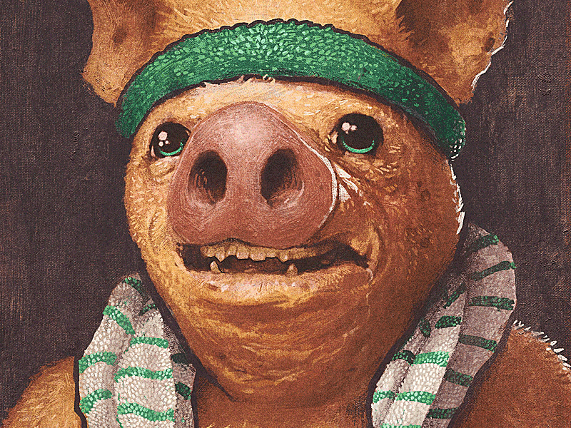 Pigman. animals art cintiq digital illustration digital painting drawing illustration photoshop portrait portraits portraiture ronan lynam