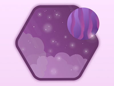 Cloudy Galaxy app cloud galaxy gravit designer illustration planet star
