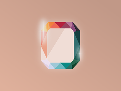 Diamond diamond experiment graphic design gravit designer illustration jewel rainbow