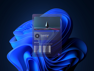 NFT CARD branding design designconcept minimal nft ui uidesigners webdesign