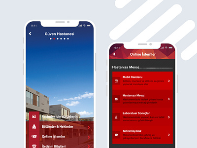 Mobile App Design - Güven Hospital branding design mobil mobile mobile app mobile app design mobile design mobile ui