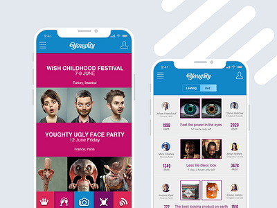 Mobile App Design - Youghty branding design mobile mobile app mobile app design mobile design mobile ui