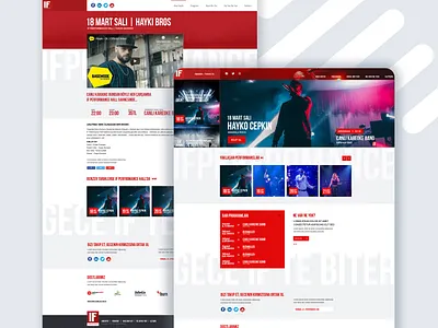 Website Tasarımı - IF Performance Hall design mobile mobile app mobile app design mobile design ui