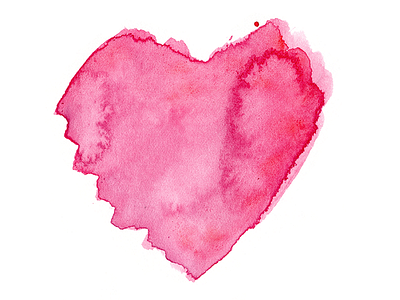 Watercolor Heart heart icon illustration love paint watercolor