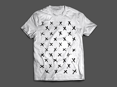 Brush X Pattern Merch brand branding brush merch musician pattern tee type typography x x pattern