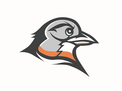 Robin bird illustrator mascot orange sports vector