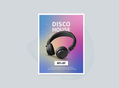 Headphone Flyer branding colorful design facebook banner flyer design headphone instagram post poster art poster design poster designer social media pack typography