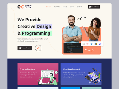 Creative Agency landing page