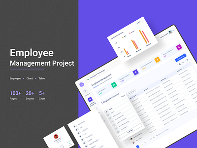 Employee Management Dashboard Elements crm dashboard dribbble elements employee hr hr management management ui ux web design
