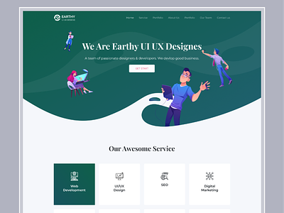 Design Agency Website agency branding company creative design design studio digital agency homepage landing page portfolio startup ui ux website