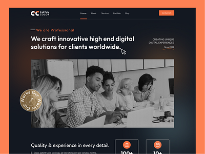 Digital Agency Website Dark