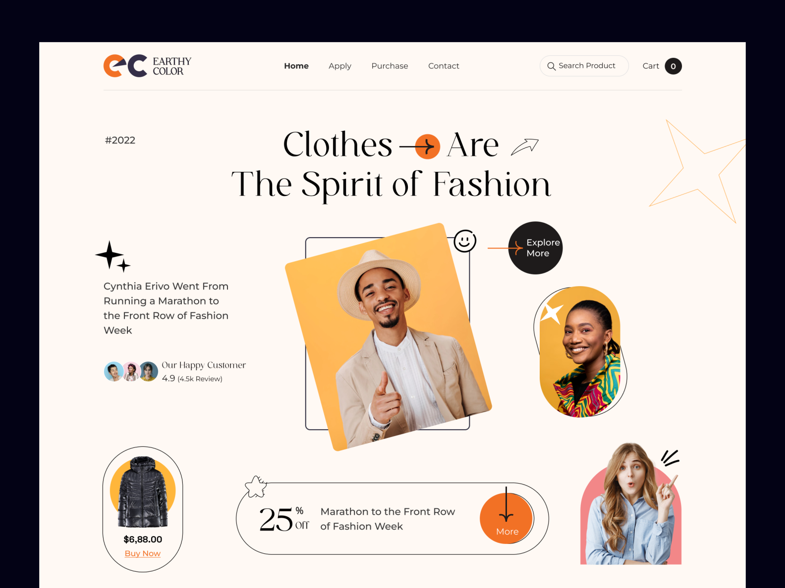 Fashion Landing Page Design by Mrinmoy Krishna Roy on Dribbble