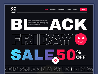 Black Friday Website Design 2022 25.11.22 big sale black friday discount earthy color friday sale homepage mockup offer product special offer ui design website