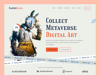 Metaverse Digital Art - Landing Page