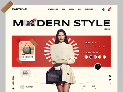 EARTHY - Fashion Landing Page